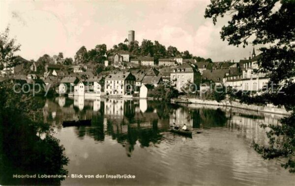 Lobenstein Bad Moorbad Blick von Inselbrücke