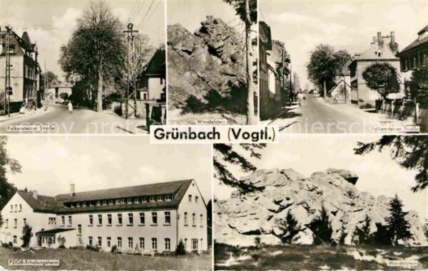 Gruenbach Vogtland Falkensteiner Straße Wendelstein FDGB E