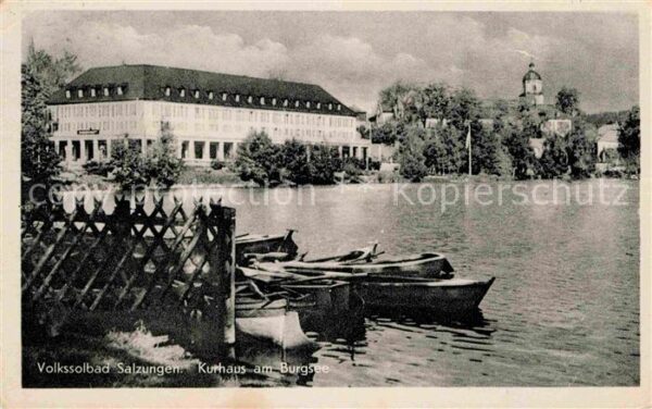 Salzungen Bad Volkssolbad Kurhaus Burgsee