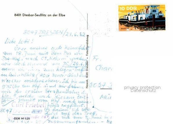 Seusslitz Diesbar Elbe Panorama – Bild 2