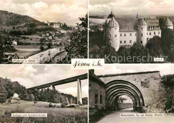 Nossen Muldental Schloss Huthaus Autobahnbrück
