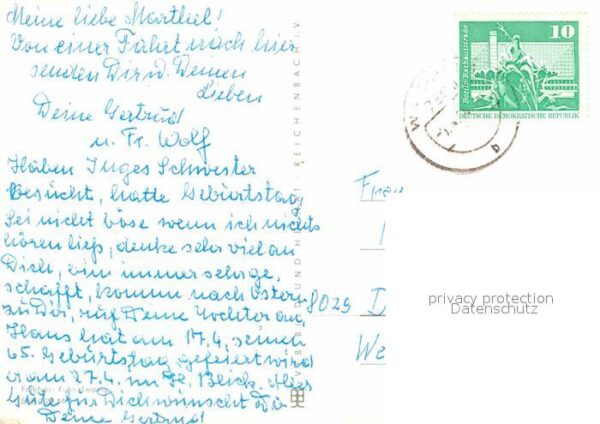 Waldheim Sachsen Rathaus Fontäne – Bild 2