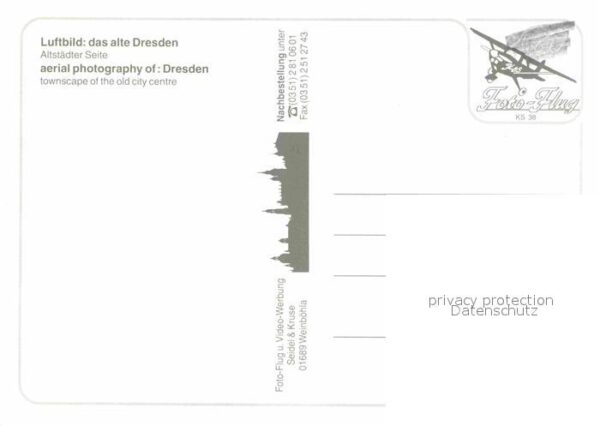 Dresden Luftaufnahme Zwinger Altstadt Semper – Bild 2