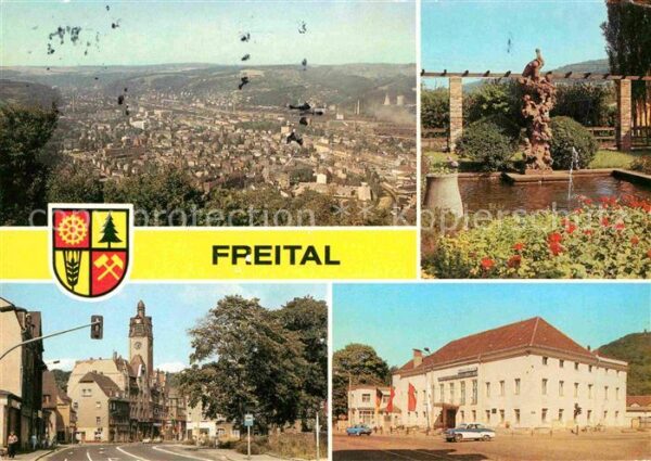 Freital Strochenbrunnen Dresdner Straße Rathaus