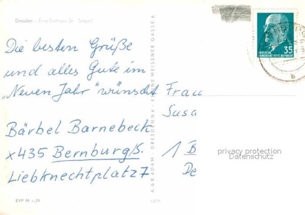 Dresden Ernst Thälmann Straße Sezged – Bild 2