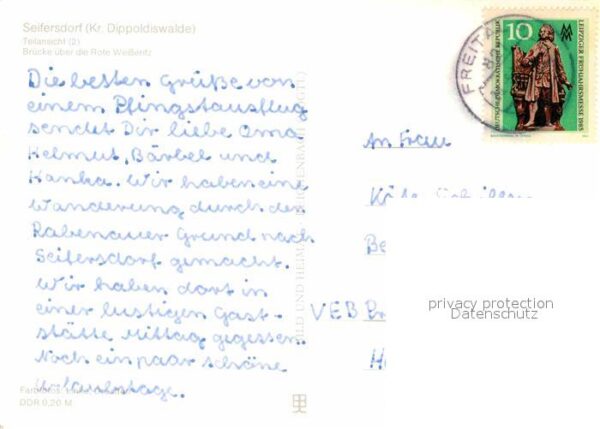 Seifersdorf Dippoldiswalde Brücke Rote Weißeritz – Bild 2