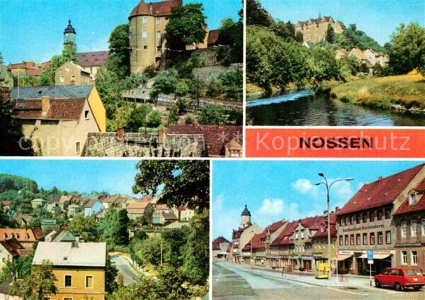 Nossen Schloßturm Freiberger Mulde Markt
