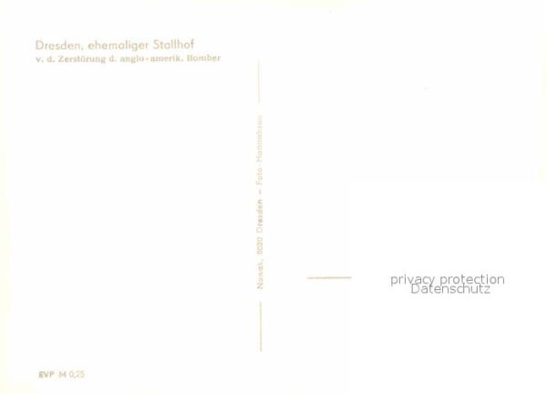 Dresden Stallhof vor der Zerstörung – Bild 2
