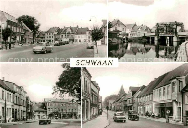 Schwaan Markt Warnow Pferdemarkt August Bebel S