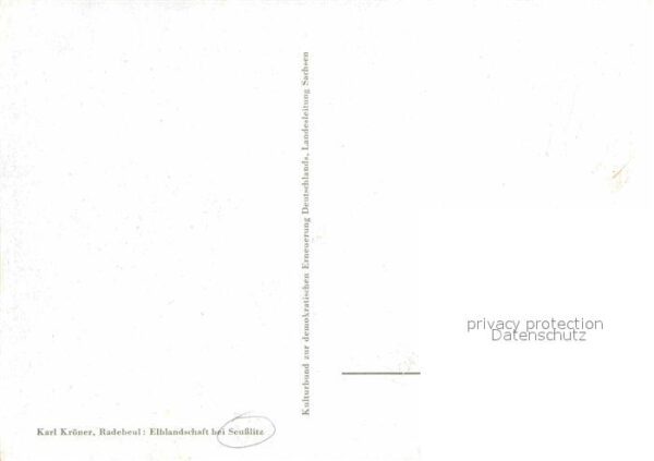 Seusslitz Elblandschaft Künstlerkarte Kröner – Bild 2