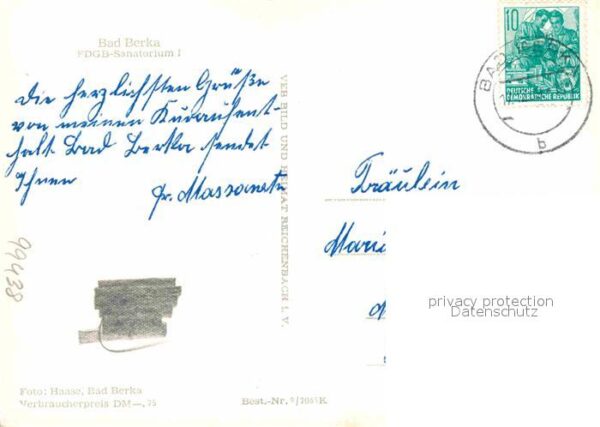 Berka Bad FDGB Sanatorium I – Bild 2