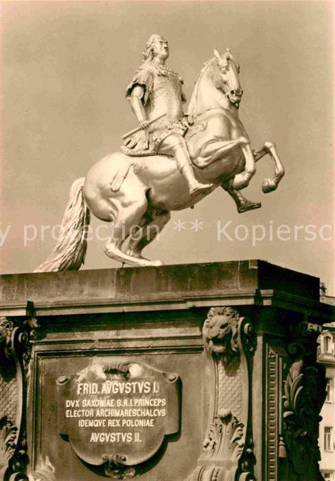 Dresden Goldene Reiter Denkmal August Starken