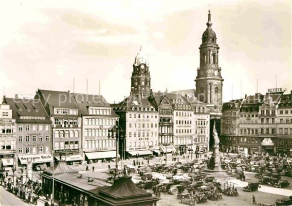 Dresden Altmarkt Siegesdenkmal Kreuzkirche