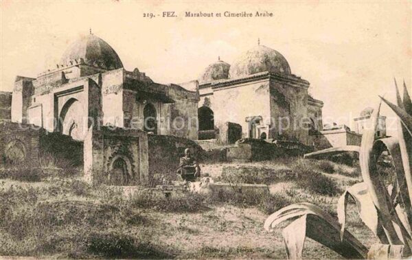Fes Fez Maroc Marabout et Cimetiere Arabe