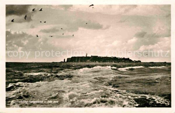 Helgoland Ansicht von der Nordsee aus