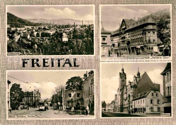 Freital Teilansicht HOG Goldener Löwe Rathaus O