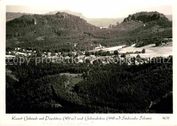 Gohrisch mit Papststein und Gohrischstein Elbsan