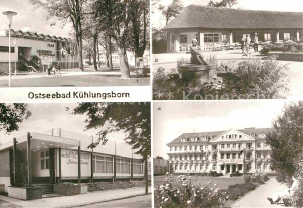 Kuehlungsborn Ostseebad FDGB Meerwasserschwimmhalle Konzertgart