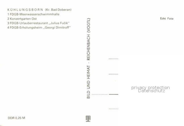 Kuehlungsborn Ostseebad FDGB Meerwasserschwimmhalle Konzertgart – Bild 2