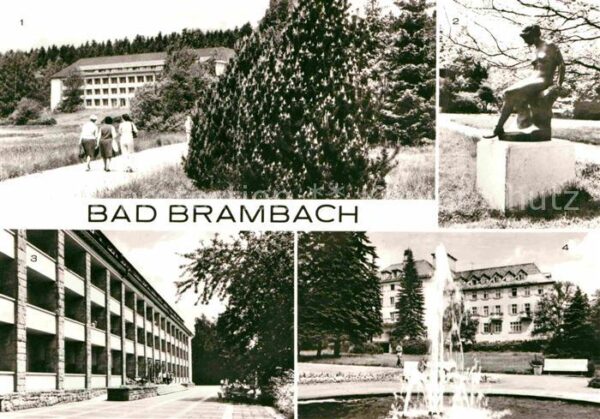 Bad Brambach Julius Fucik Haus Nixe Statue Kurpark J