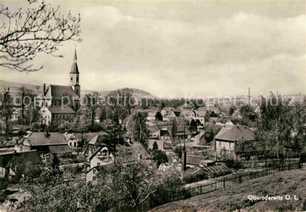 Oberoderwitz Ortsansicht mit Kirche