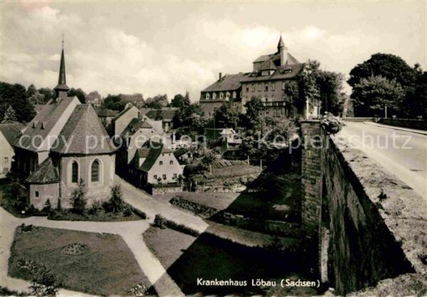 Loebau Sachsen Krankenhaus Kirche Brücke