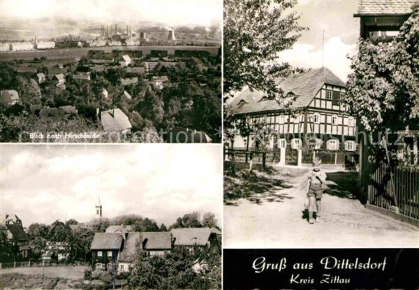 Dittelsdorf Blick nach Hirschfeld Ortspartie Kleine