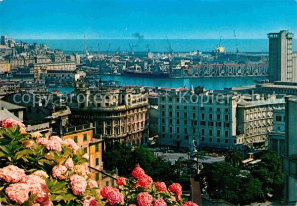 Genova Genua Liguria Piazza Acquaverde e porto Platz Denkmal