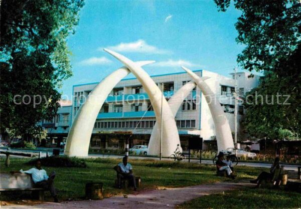 Mombasa Arch of Tusks Kilindini Road