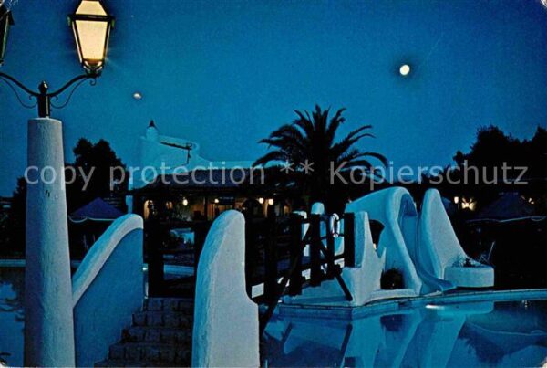 Santa Margherita di Pula Forte Hotel Village Swimming Pool Nacht