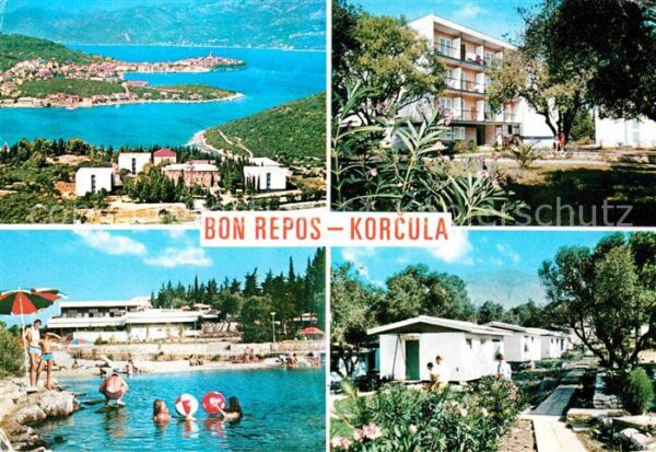 Korcula Bon Repos Ferienanlage Bungalows Strand