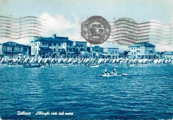 Bellaria Alberghi visti dal mare Hotels am Stran