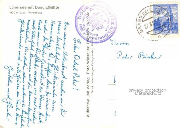 Luenersee Vorarlberg mit Douglasshütte Gebirgspanorama – Bild 2