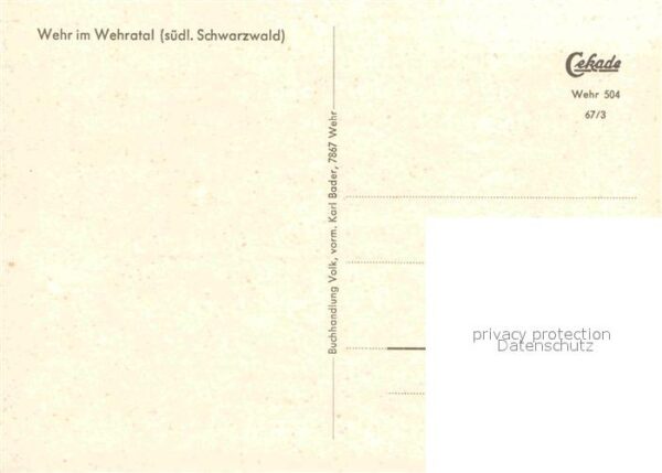 Wehr Baden Panorama Wehratal Schwarzwald – Bild 2