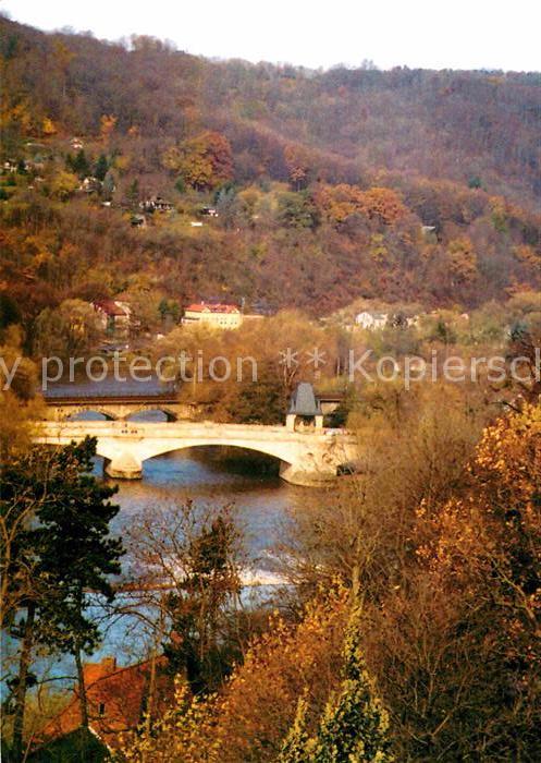Bad Koesen Saalebrücke Herbststimmung