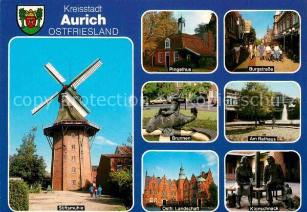 Aurich Ostfriesland Stiftsmühle Pingelhus Brunnen Ostriesis