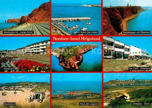 Helgoland Westküste Lange Anne Nord Ost Hafen Kli