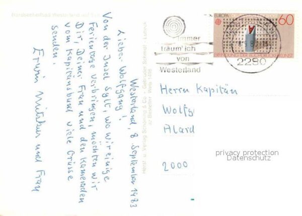 Westerland Sylt Musikmuschel Dicke Wilhelmine Brunnensk – Bild 2