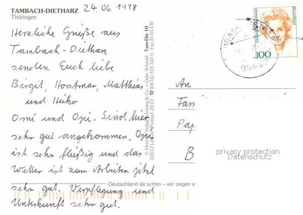 Tambach-Dietharz Panorama Högstrasse Alte Talsperre Wapp – Bild 2