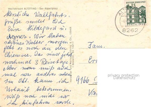 Altoetting Kapellplatz Gnadenkapelle Kirche Briefs – Bild 2