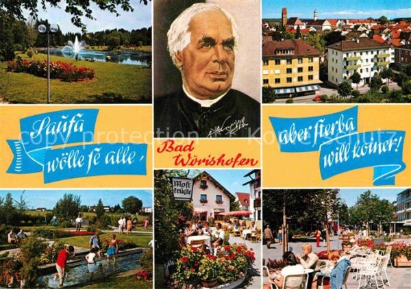 Bad Woerishofen Pfarrer Kneipp Portrait Wassertreten St
