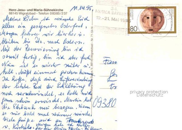 Wigratzbad Herz Jesu und Maria Sühnekirche Heilige – Bild 2