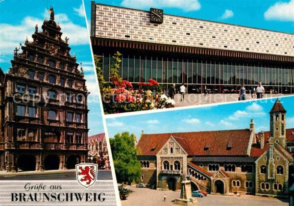 Braunschweig Gewandhaus Neuer Bahnhof Burgplatz Denk
