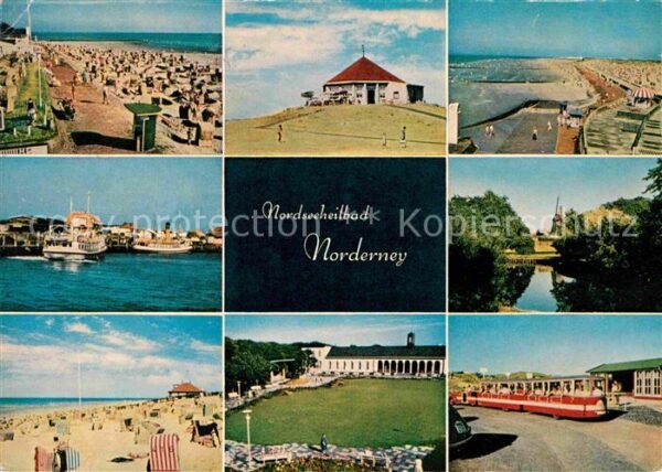 Norderney Nordseebad Strand Marienhöhe Hafen Napoleonschanze