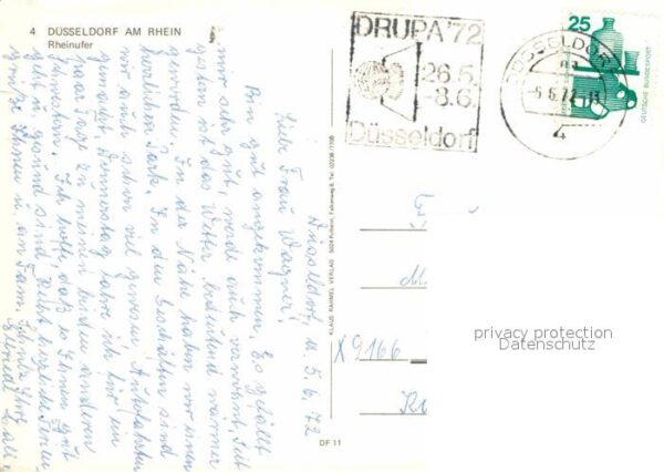 Duesseldorf Rheinufer Passagierdampfer – Bild 2
