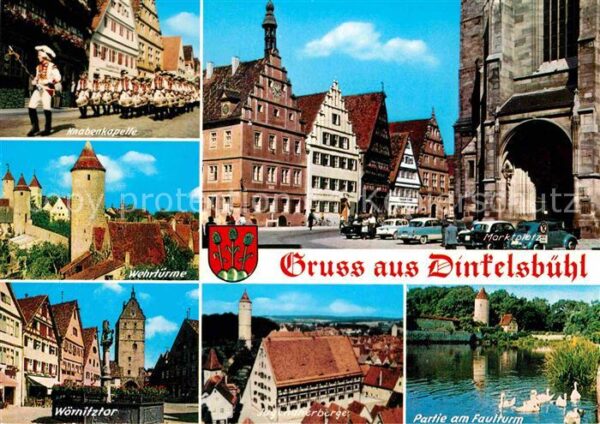 Dinkelsbuehl Knabenkapelle marktplatz Giebelhäuser W