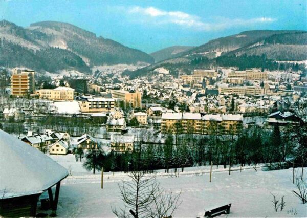 Laasphe Kneipp Heilbad Winterpanorama Blick aus