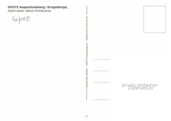 Augustusburg Repro nach einer alten Postkarte – Bild 2
