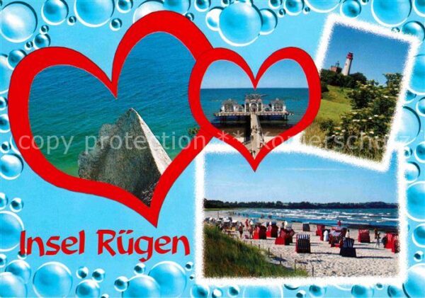 Insel Ruegen Strand Leuchtturm Seebrücke Kreidefelse