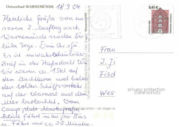 Warnemuende Ostseebad Hafen Wellenbad Fähre Leuchtturm Teepot – Bild 2